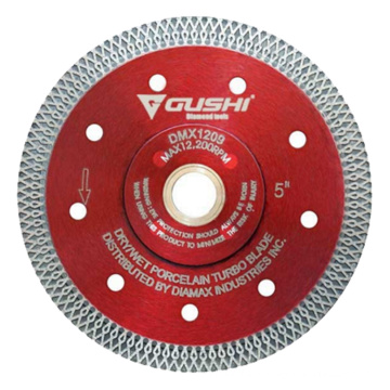 China Factory Direct Sale Reinforced Mesh Turbo Diamond tile cutting Blade for cutting porcelain hard ceramics quartz